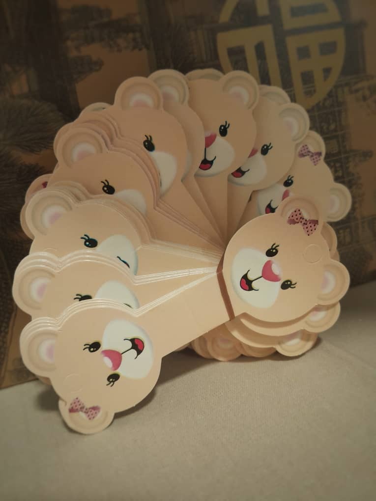 کارت بسته بندی خرسی بسته 100عددی