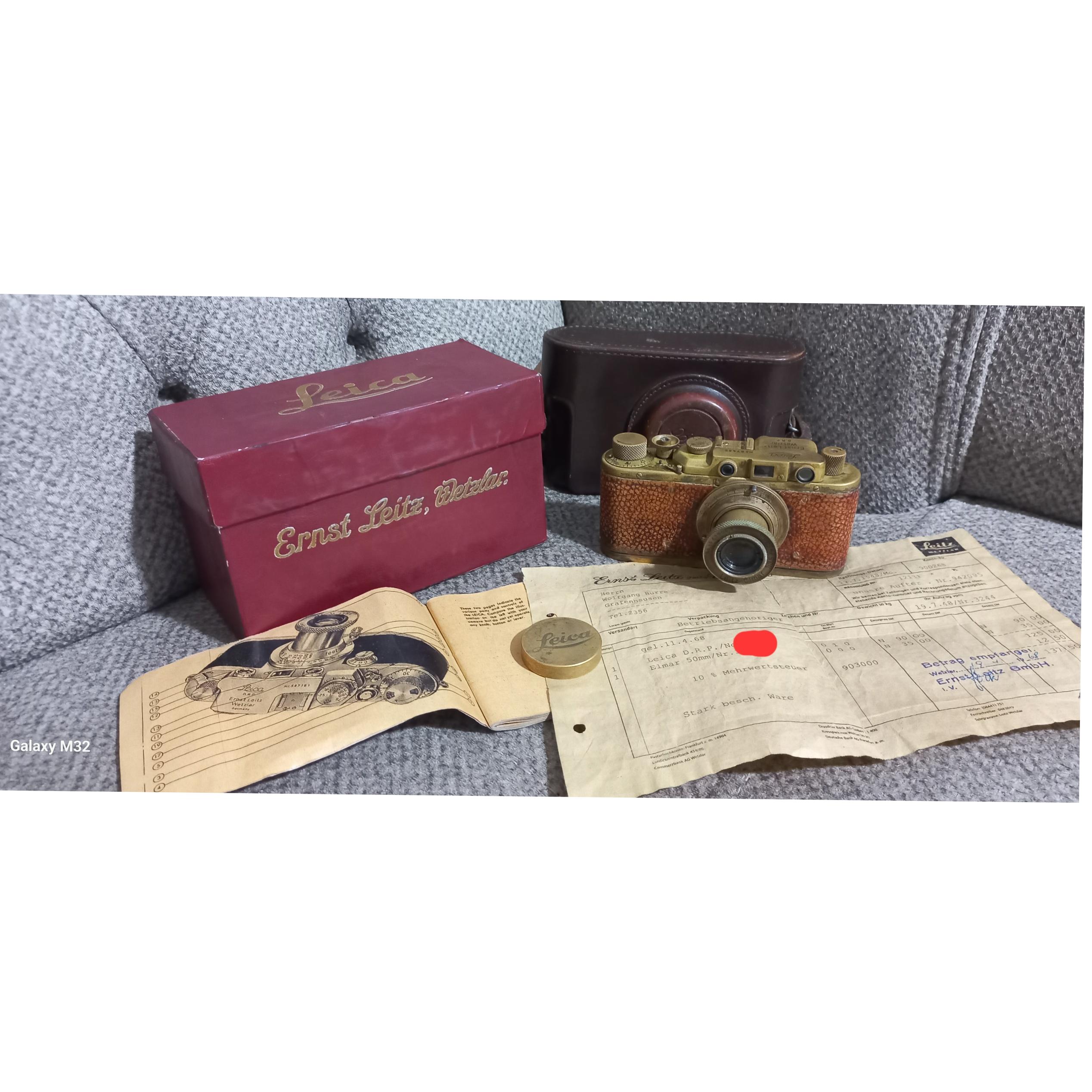 دوربین آنتیک Leica برنجی 1948 (شاهکار بی نظیر )