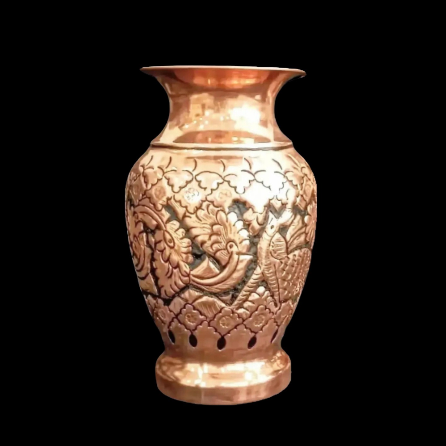  گلدان قدیمی مسی