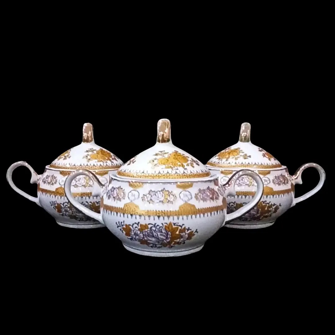 سه عدد قندان قدیمی خوشگل