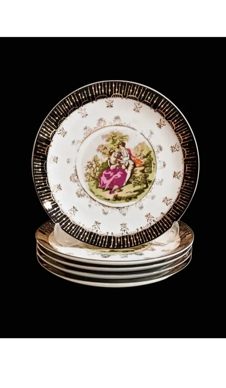 بشقاب دنسی قدیمی ژاپن