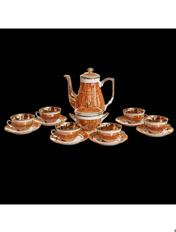 سرویس 16 پارچه قهوه خوری آنتیک اصل لهستانی