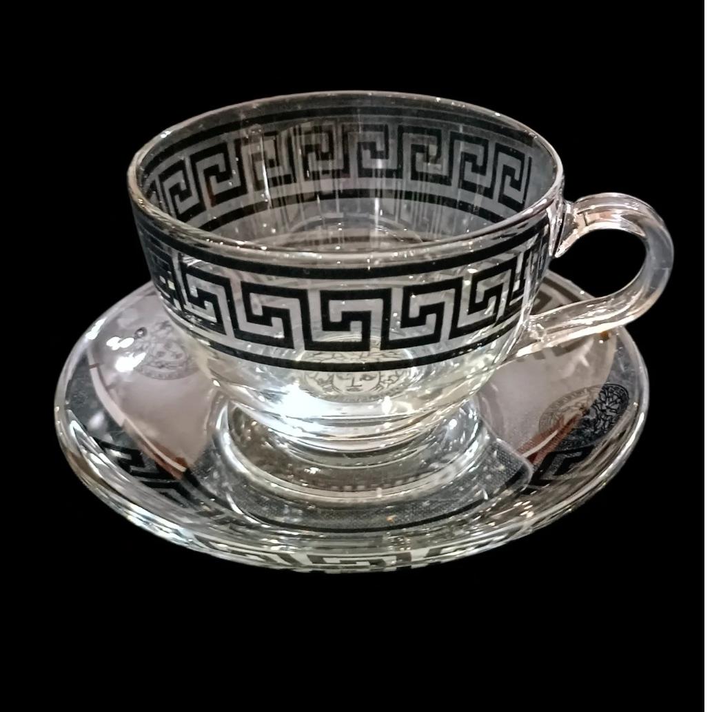 فنجان نعلبکی چایخوری طرح ورساچه پاشاباغچه