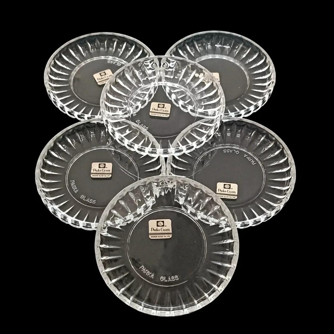 یک دست زیرلیوانی قدیمی PARKA GLASS کره