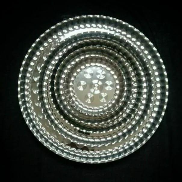 سرویس5پارچه سینی استیل لب کنگره ای