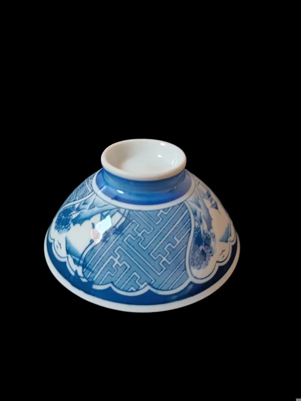 کاسه قدیمی قلم آبی ژاپن