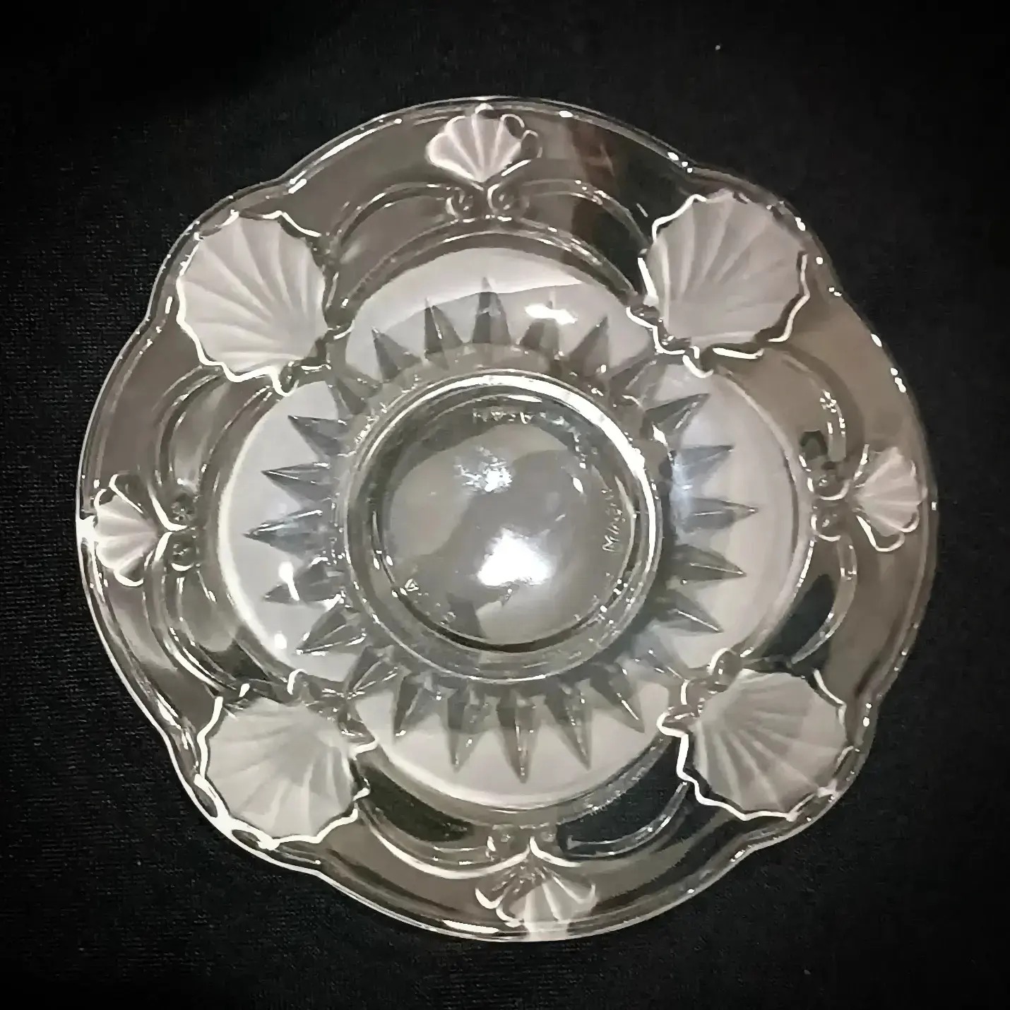 ده نعلبکی کریستال صدفی ژاپن