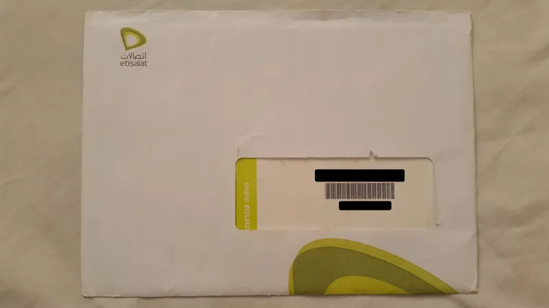 پک کامل سیم کارت اتصالات امارات-توضیحات مهم