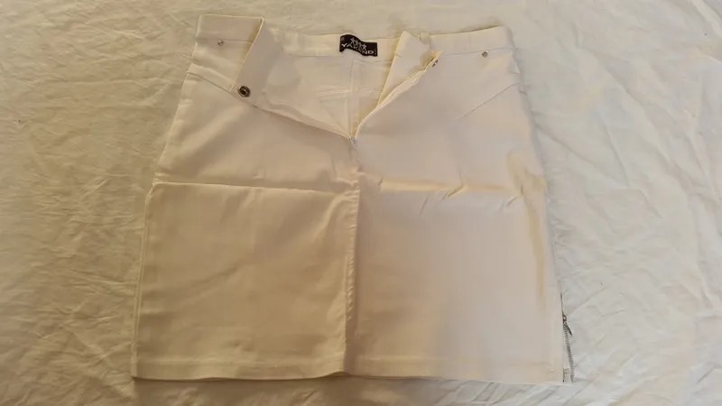 دامن کوتاه کتان زنانه خارجی-خرید امارات