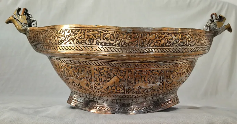 کشکول مسی تمام قلم