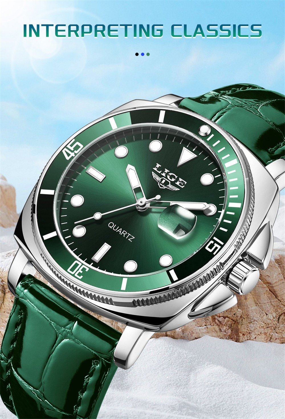 ساعت مچی مردانه لیگ سه موتوره فعال