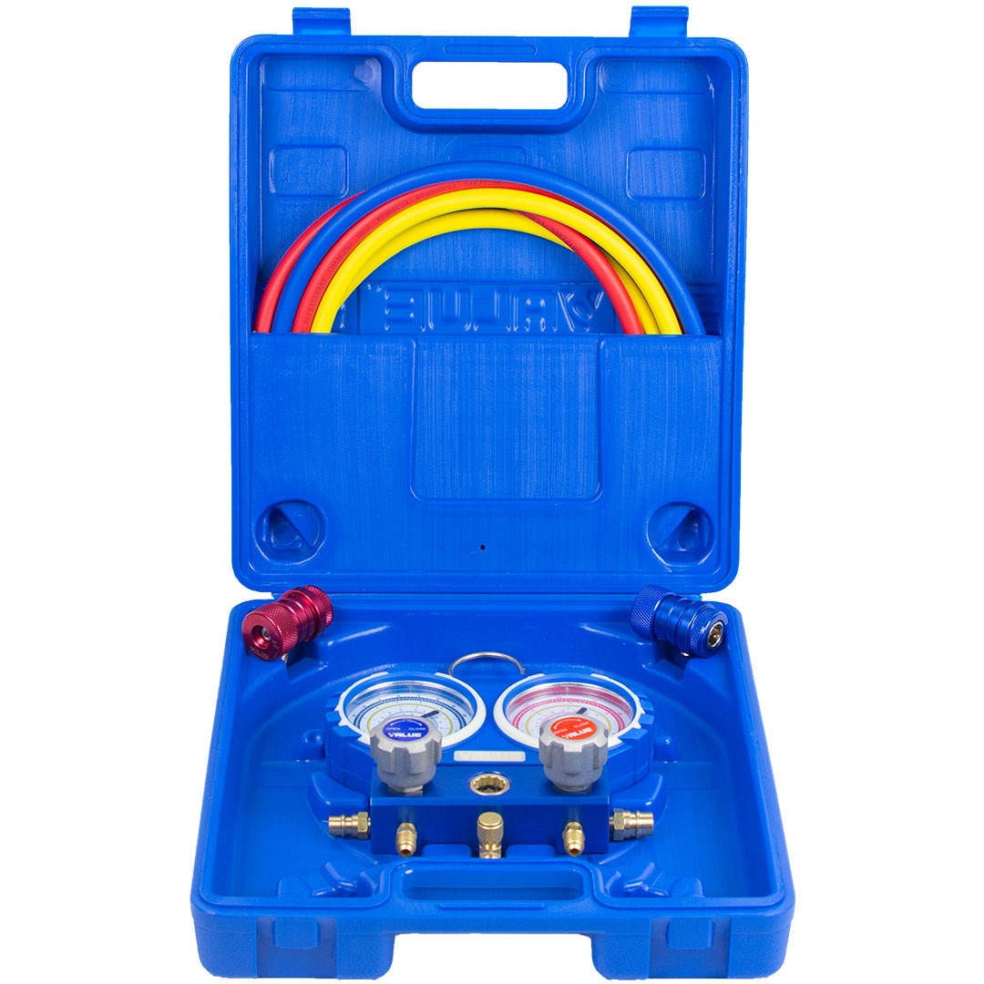 گیج دوقلو ولئو مدل VMG-2-R134a همراه با کوپلینگ