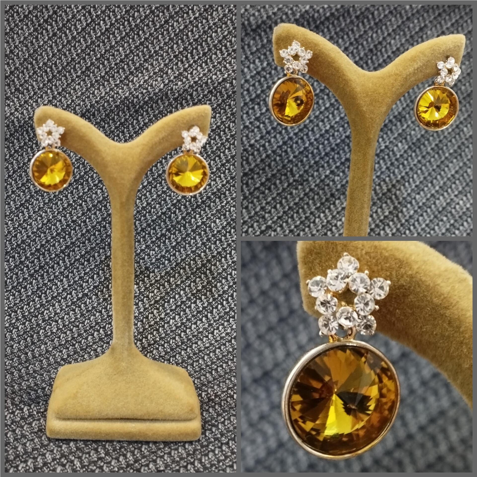 گوشواره طلایی جواهر نشان خاص و چشم نواز