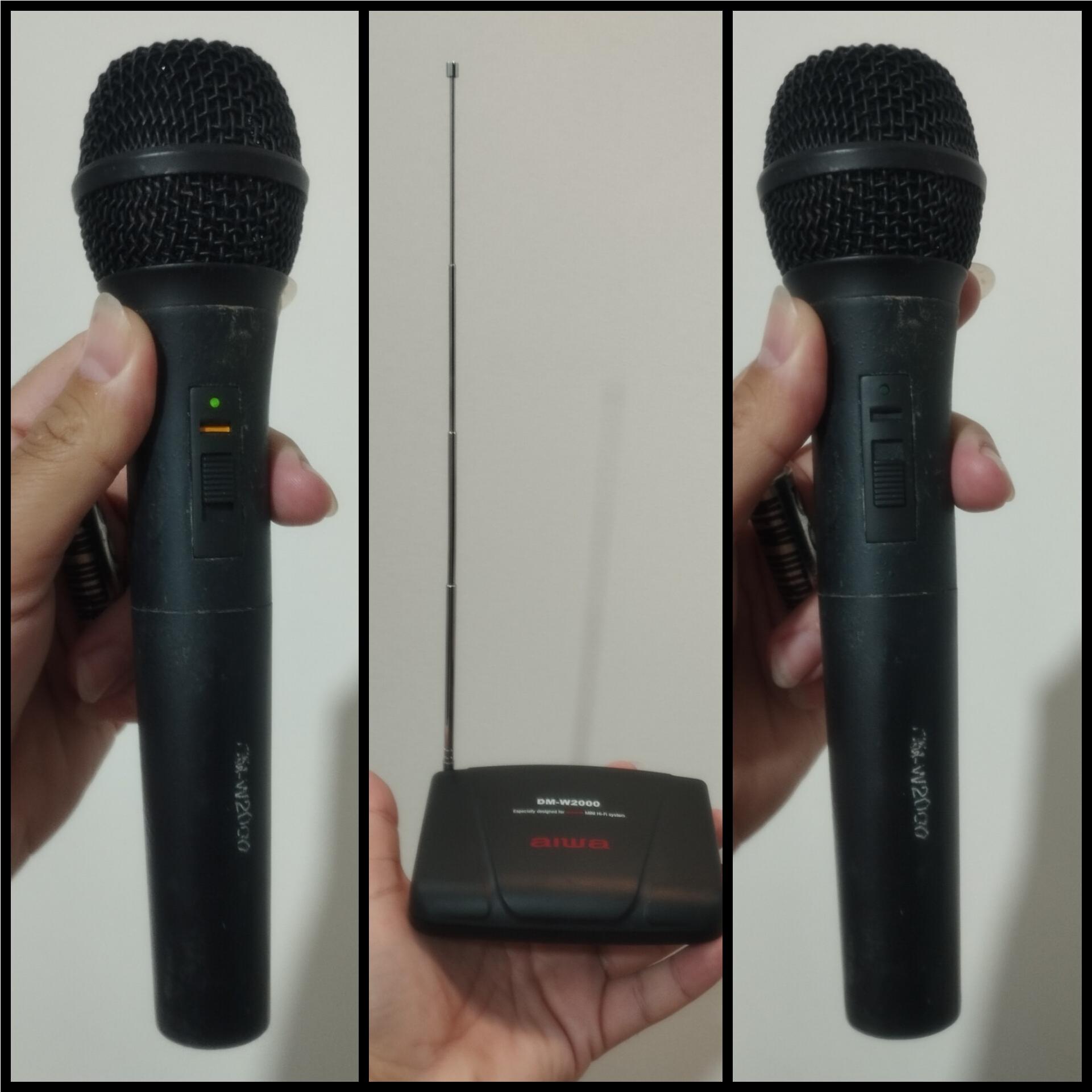 میکروفون بی سیم aiwa آی وا اورجینال قدیمی