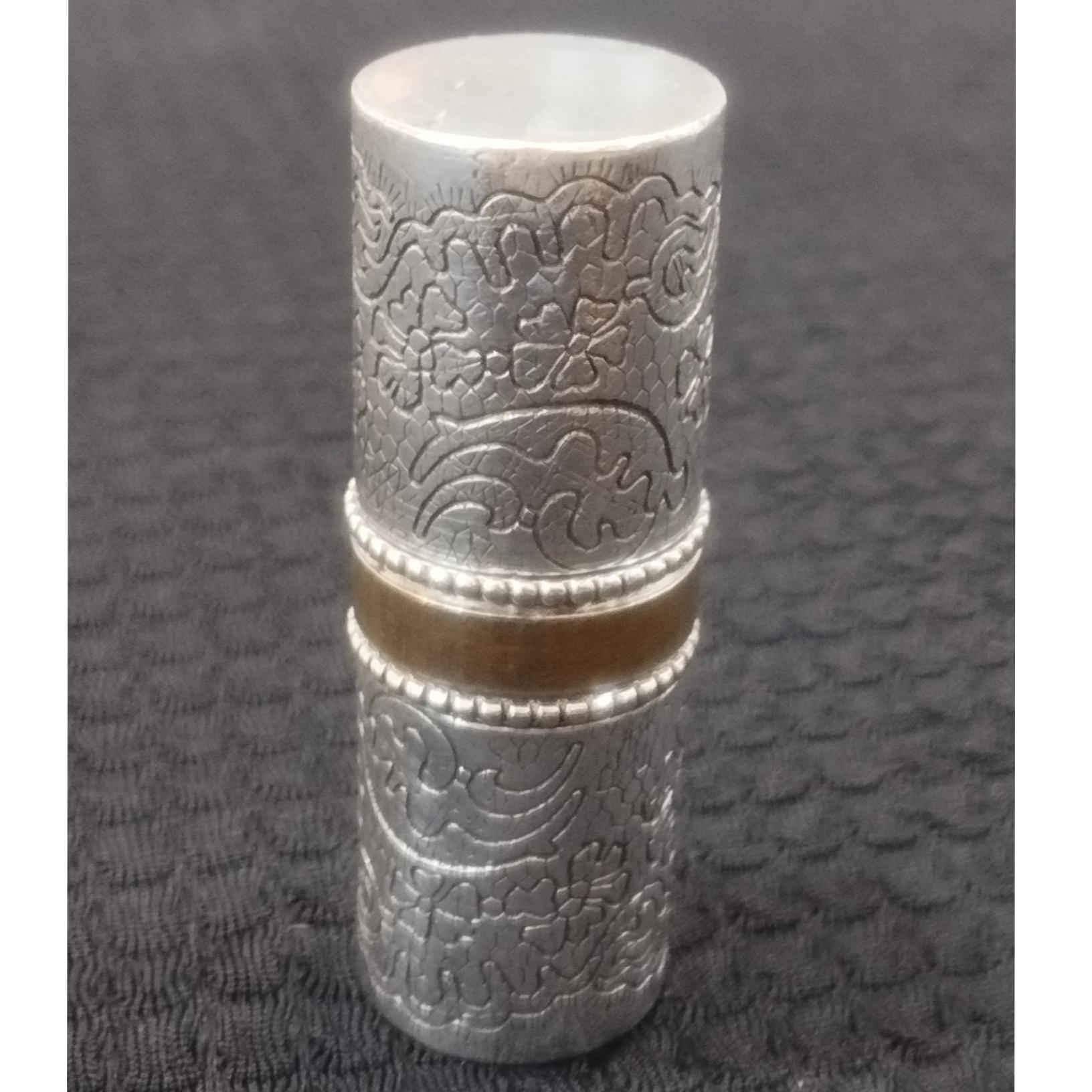 جای رژلب فرانسوی مارسل روشاس نقره آنتیک 100 ساله