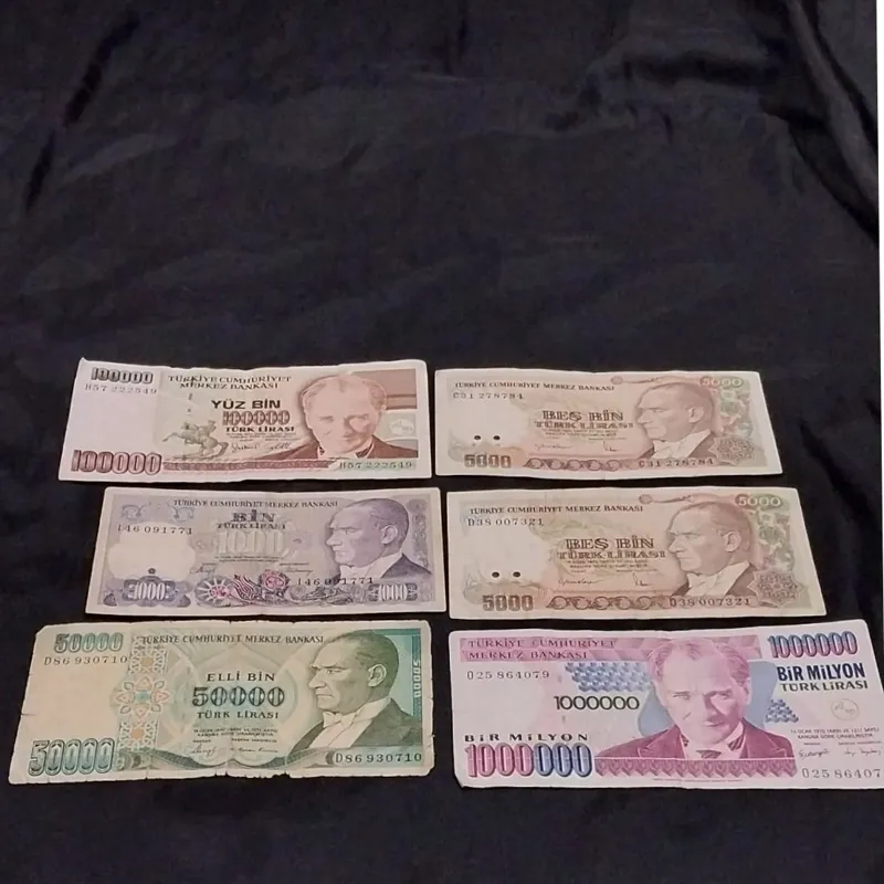6عدد اسکناس ترکیه