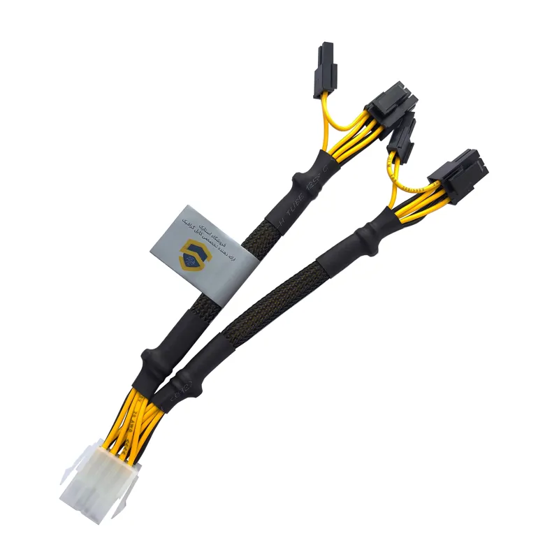 کابل تبدیل 8 پین مادگی CPU به دو 8 پین گرافیک