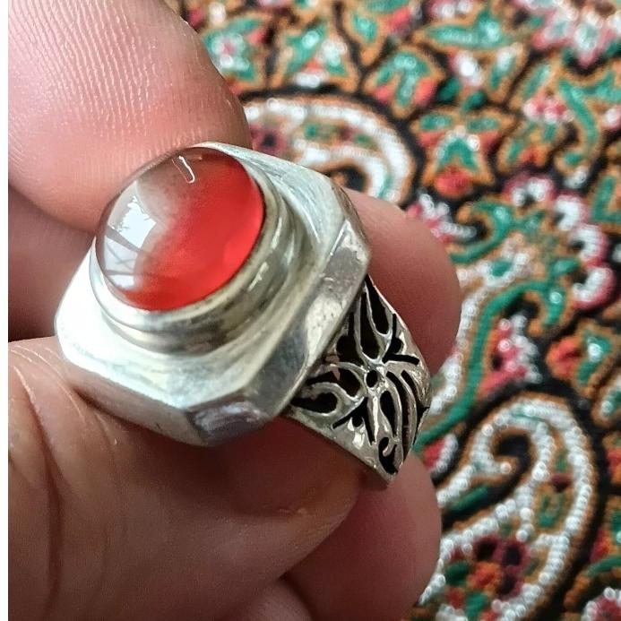 انگشتر رکاب دست ساز عربی با نگین یمنی