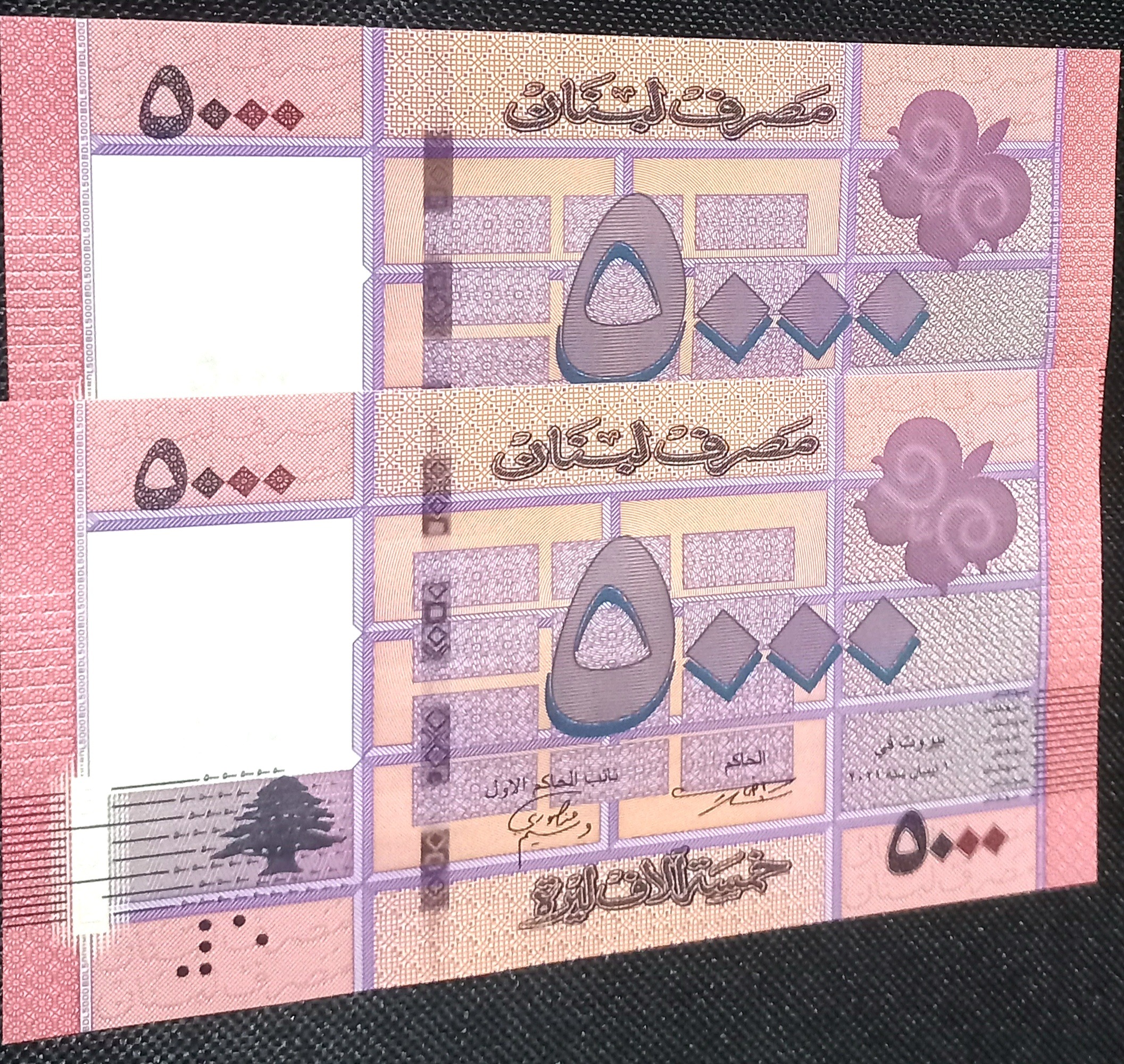جفت 5000 لیر بانکی لبنان