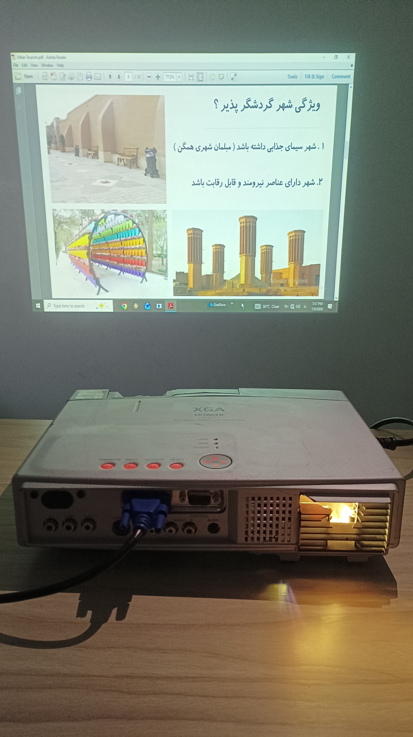 ویدئو پروژکتور HITACHI ژاپنی (قیمت قبل)