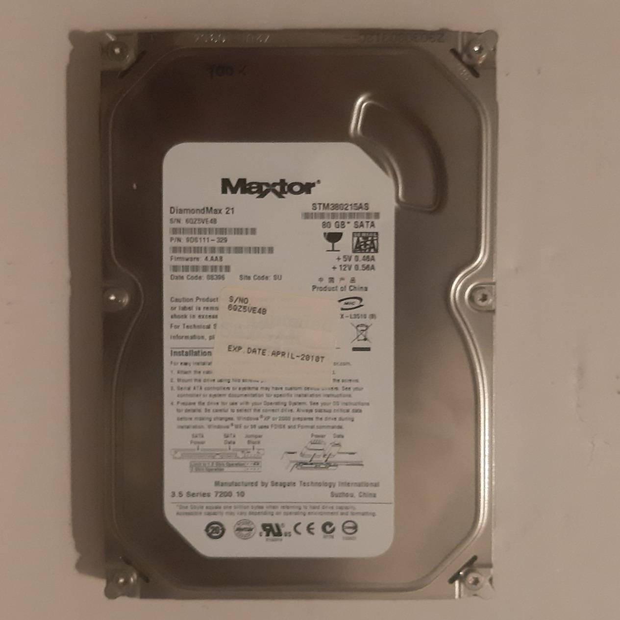 هارد 80 گیگ مکستور