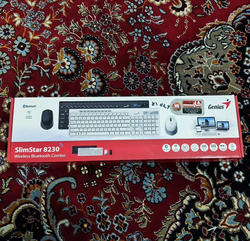 ماوس و کیبورد بی سیم جنیوس مدل SlimStar 8230