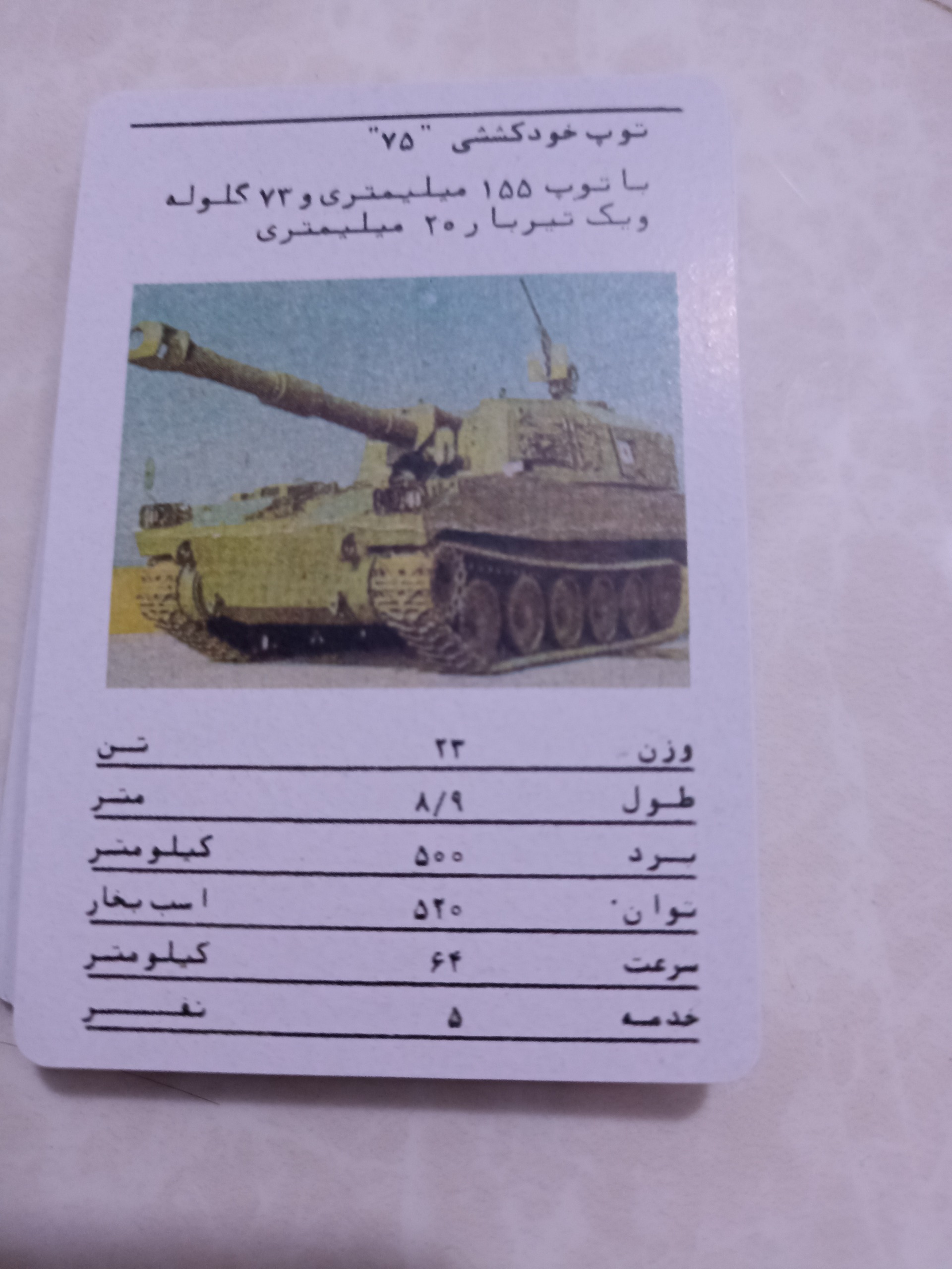 کارت بازی تانک 28 عدد. توضیحات