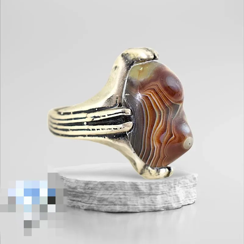 انگشترمردانه سلیمانی باباقوری دوکوهان