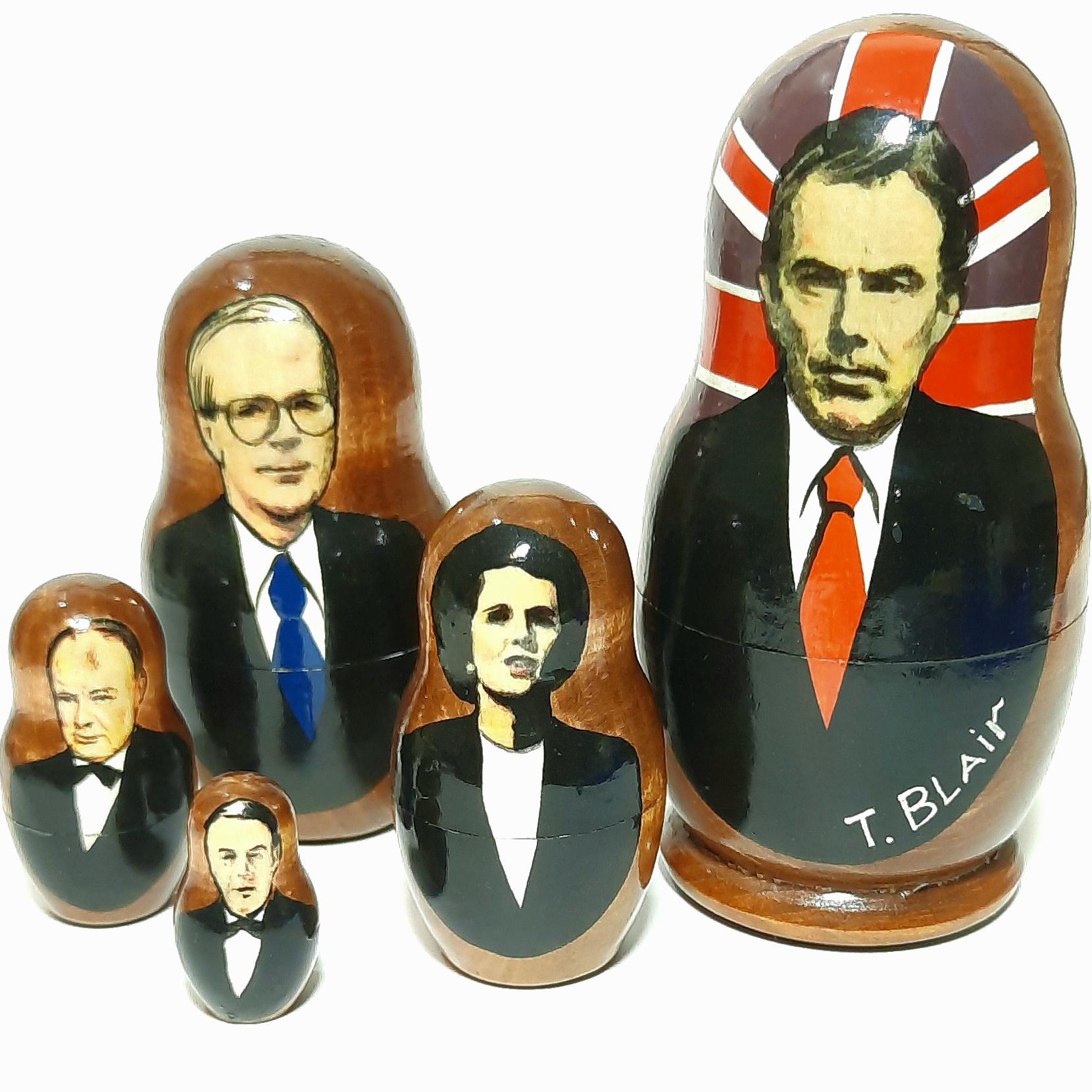 ماتروشکا قدیمی و کلکسیونی روئسای بریتانیا