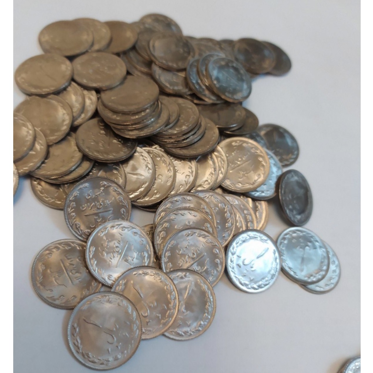 100 عدد سکه یک ریال ضرب سال 1367 سوپربانکی نایاب