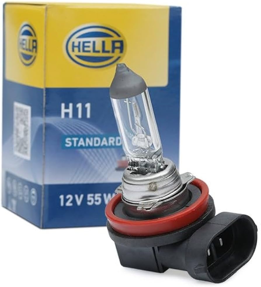 لامپ چپقی H11 هلا آلمان 12V/55W Hella