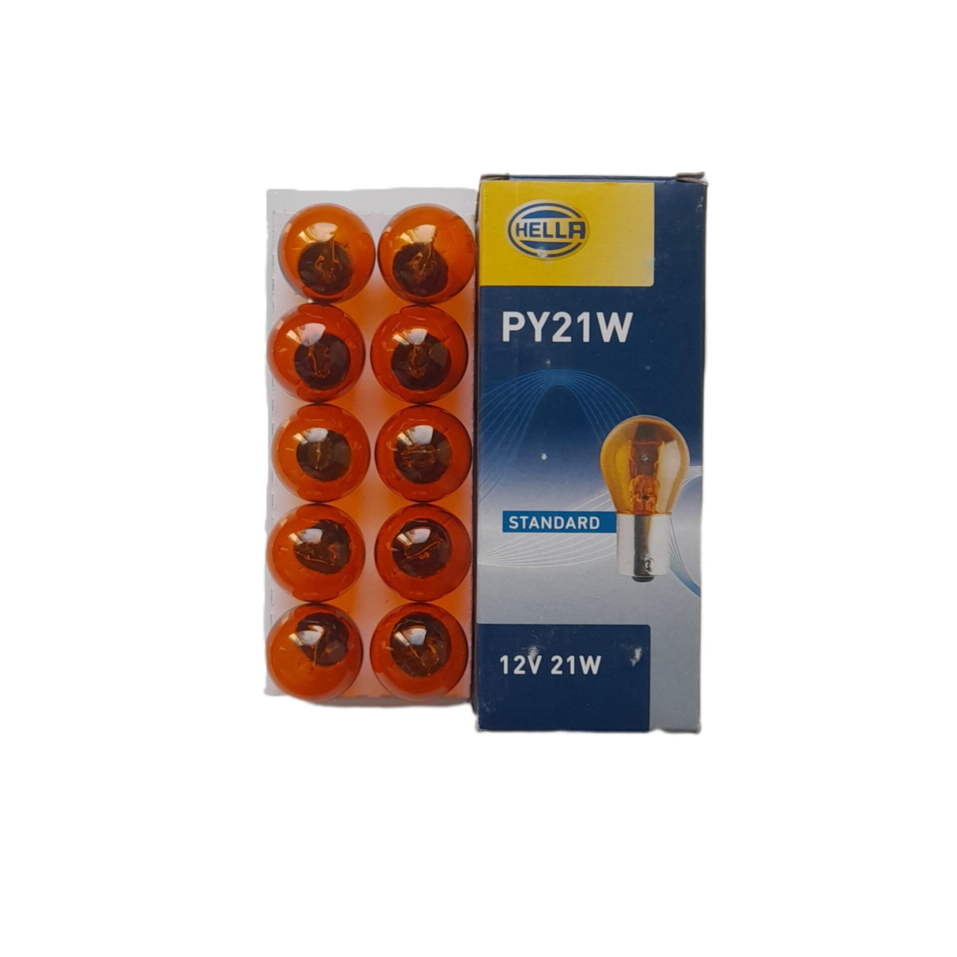 لامپ هلا PY21W 12V 21W خار نزدیک نارنجی 10 عددی