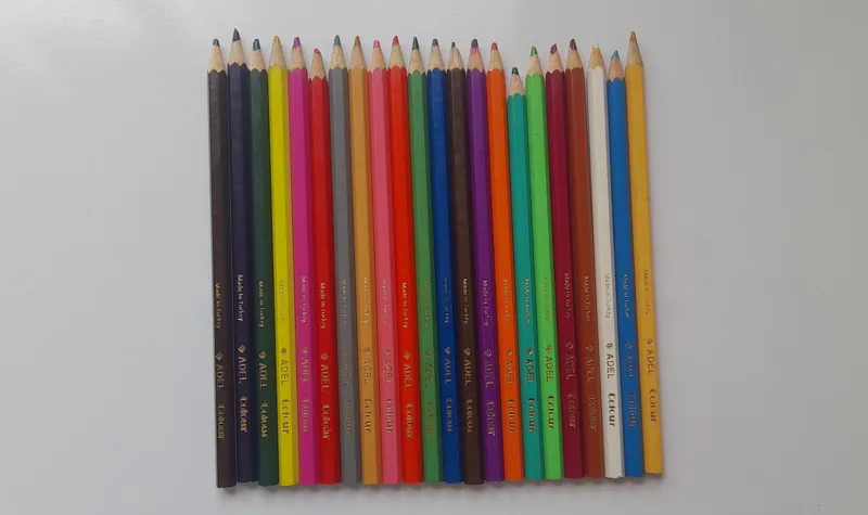 22 عدد مداد رنگی خارجی ترکیه عادل Adel نوستالژیک