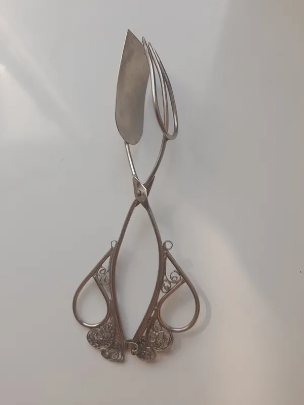 انبر قاشق چنگالی قدیمی کار دست