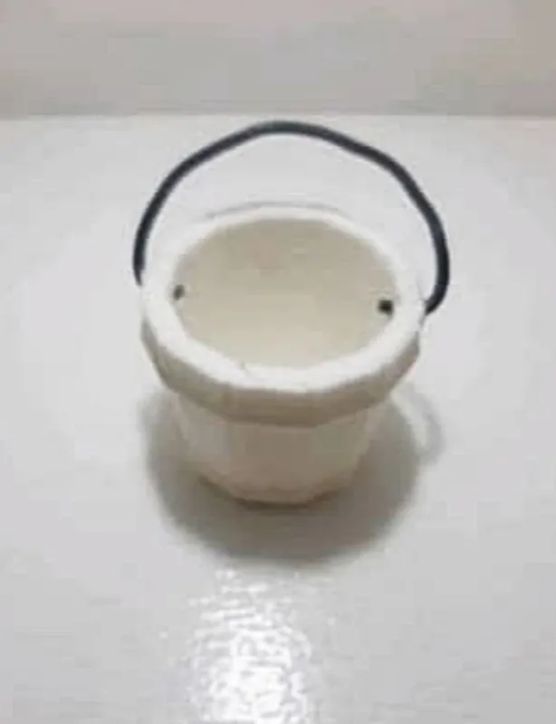 سطل مینیاتوری رنگ سفید