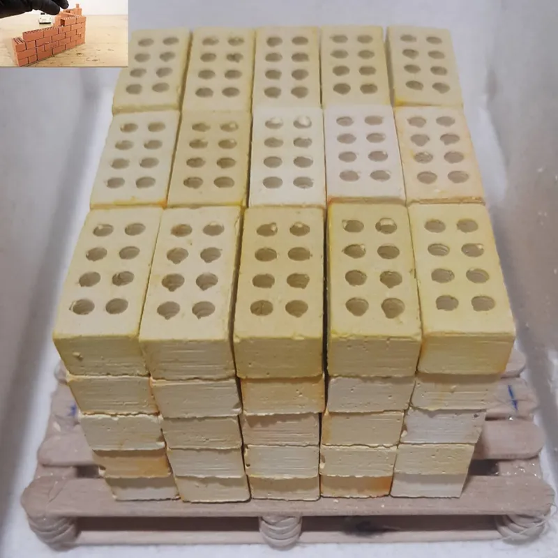 آجر 8گل رنگ زرد مینیاتوری