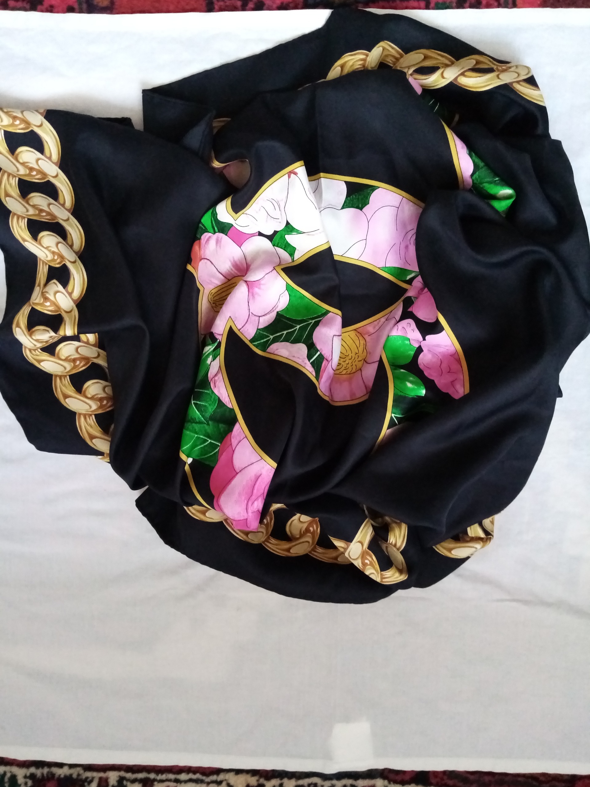 روسری ساتن رنگی