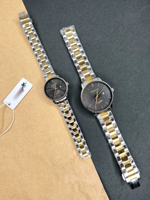 ساعت ست سویستراک صفحه مشکی