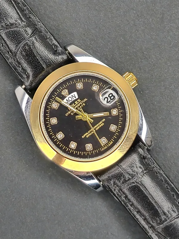 ساعت مچی زنانه رولکس با بند چرم