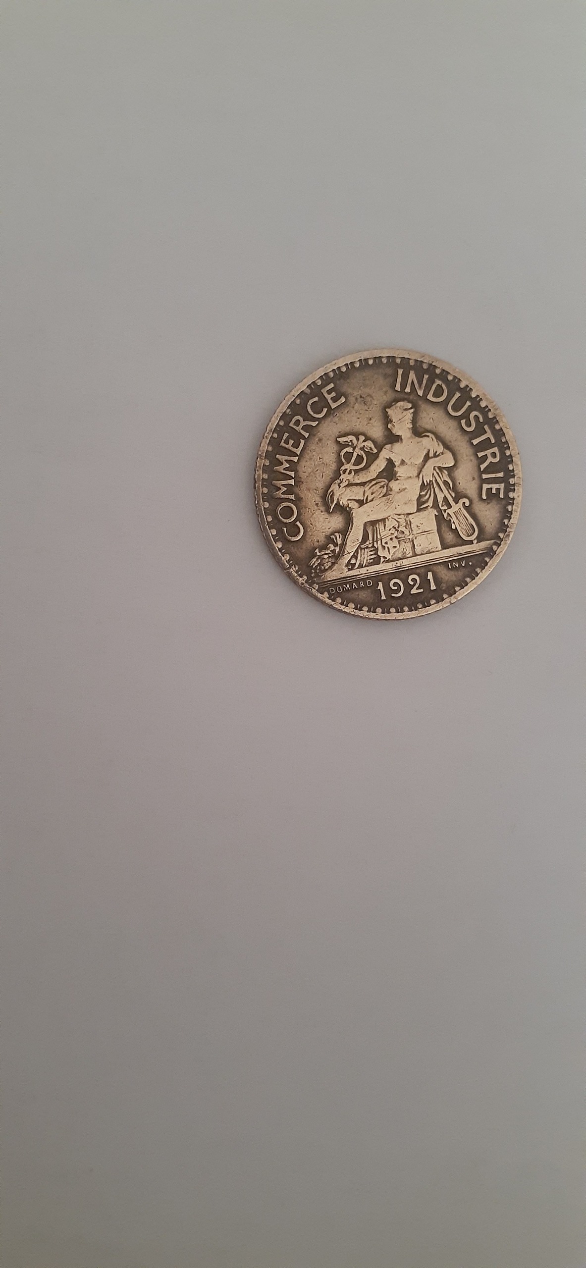 سکه کمیاب یک فرانک 1921