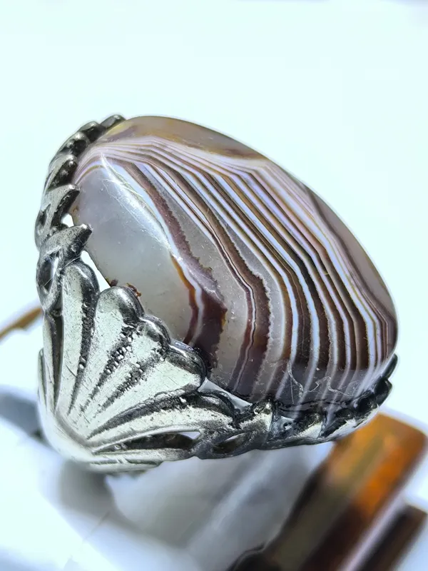 انگشتر کهنه و بسیار زیبا حجر حجازی اصیل عربستان