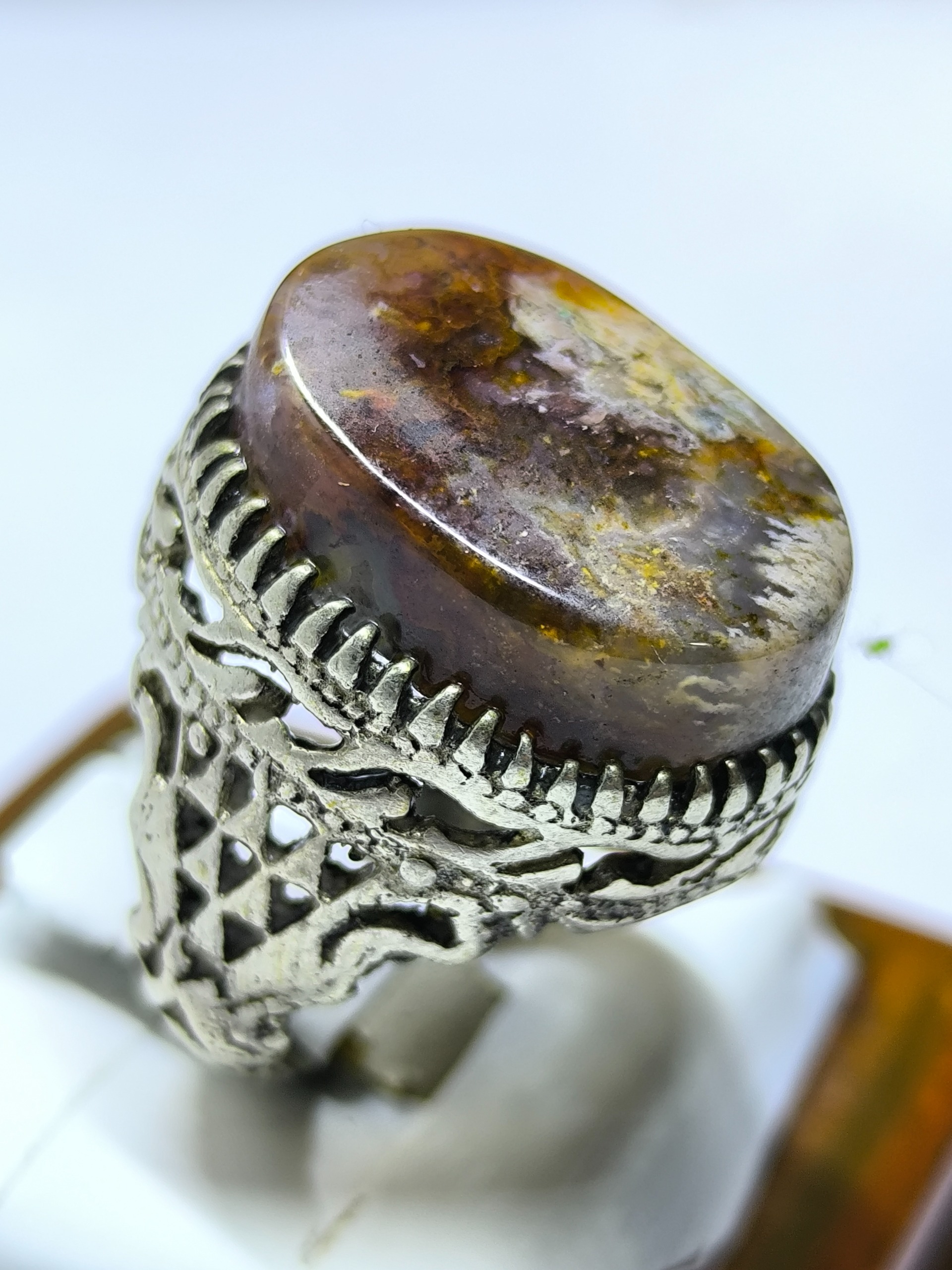 انگشتر بینظیر حجرالاسود شجر دار عربستانی