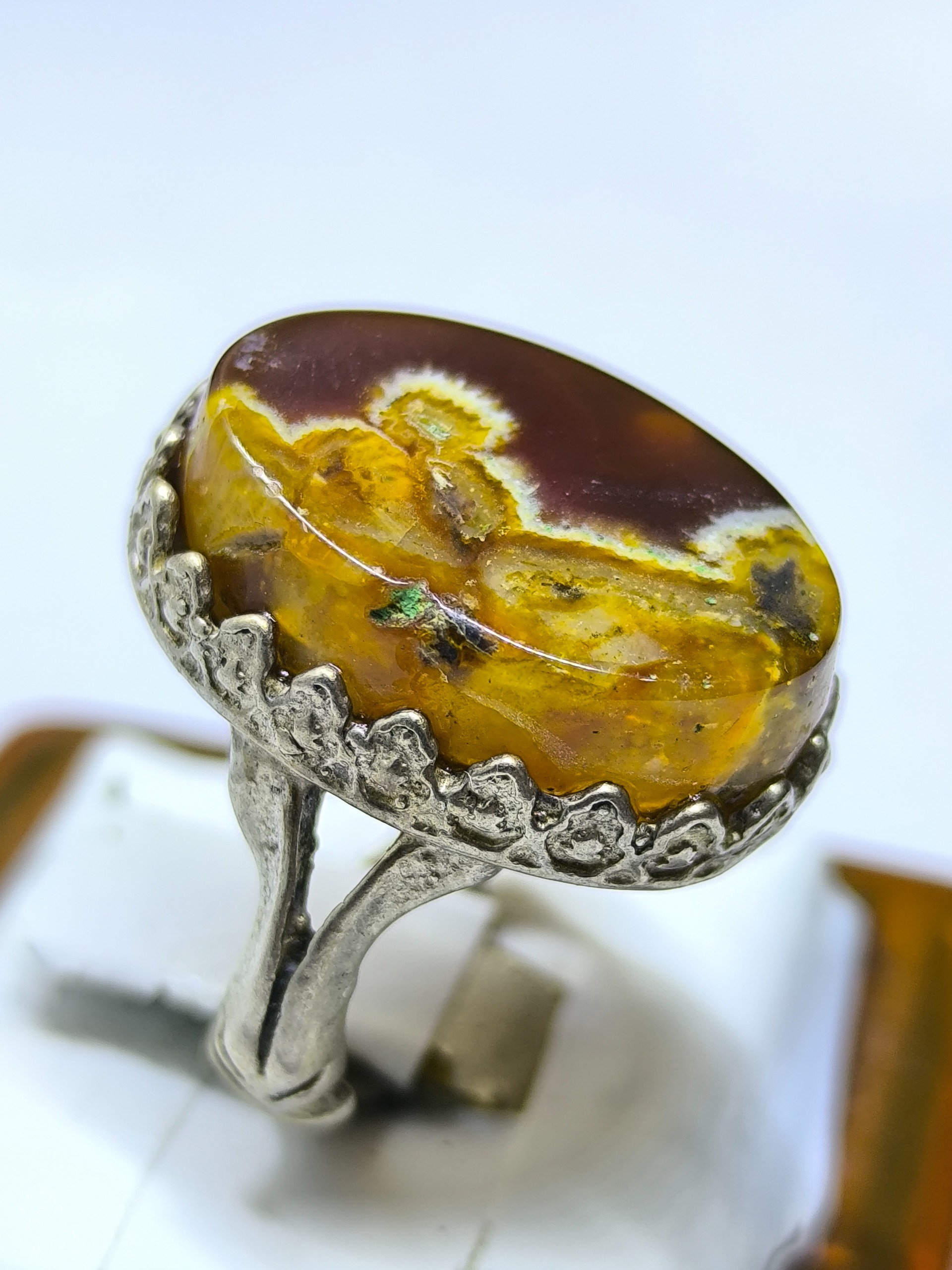 انگشتربسیار زیبا حجرالاخلاص مغربی مصور