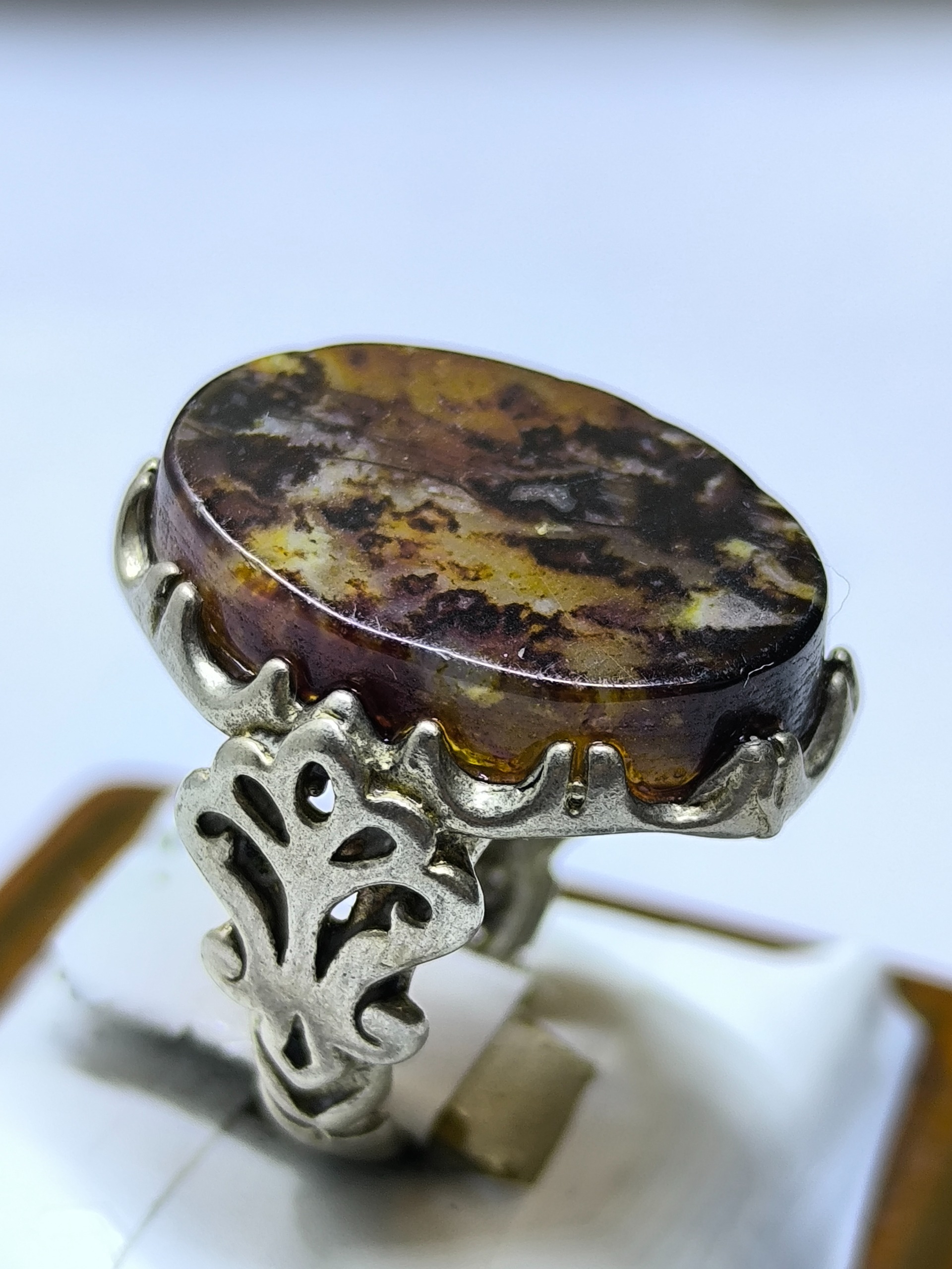 انگشترزیبا و پرانرژی حجرالحجاز ابروبادی عربستانی