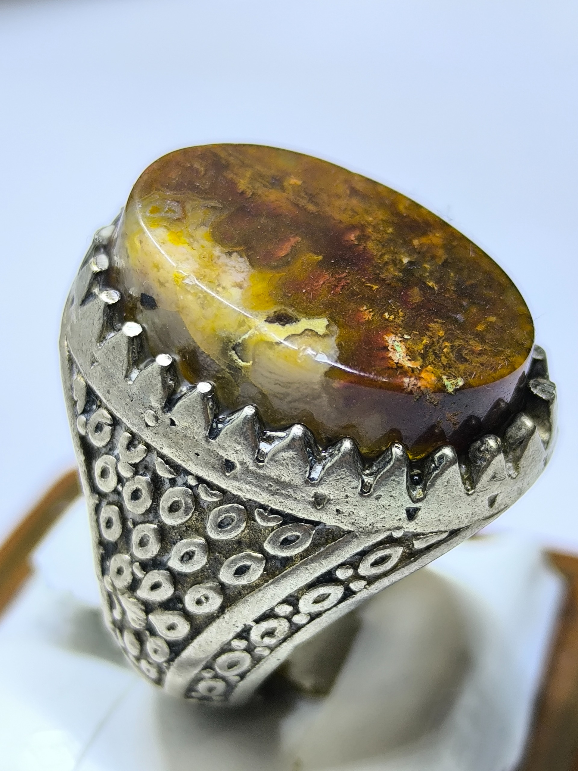 انگشترفوقالعاده زیبا و زینتی حجرالاخلاص مغربی