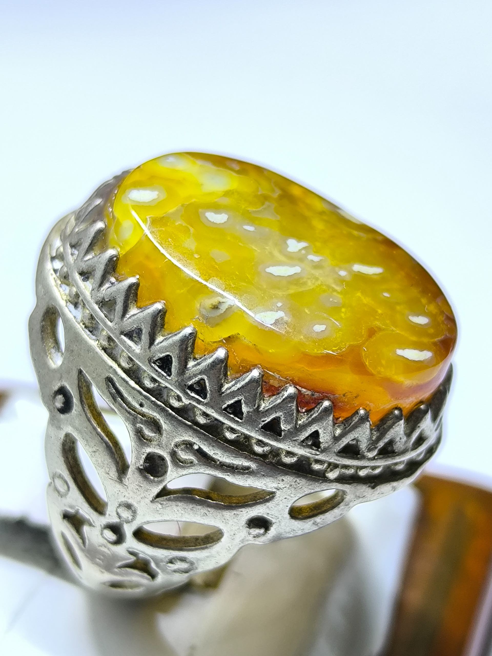 انگشترفوقالعاده زیبا حجرحجازی رحمانی نایاب