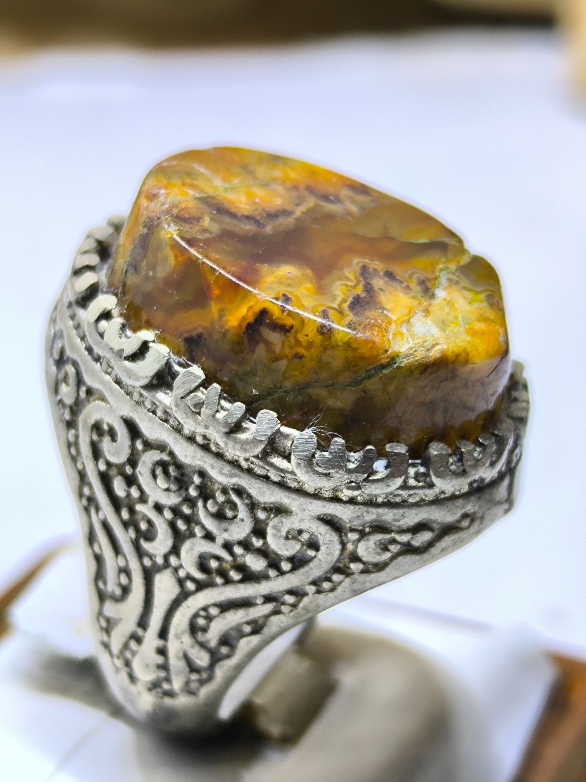 انگشترفوقالعاده زیبا حجرحجازی رحمانی نایاب