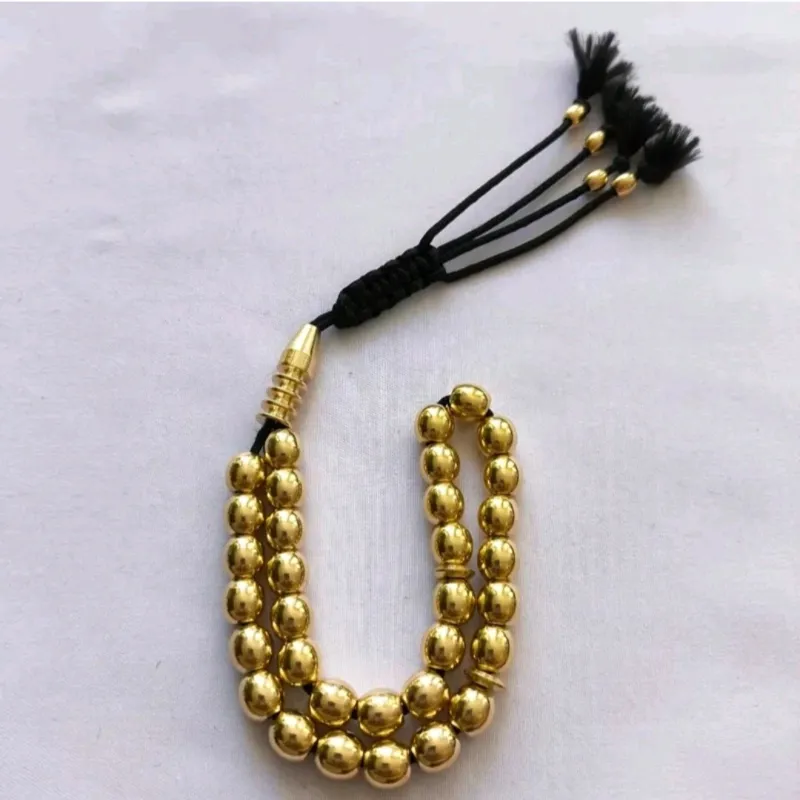 تسبیح برنجی 33 تایی نمره 8