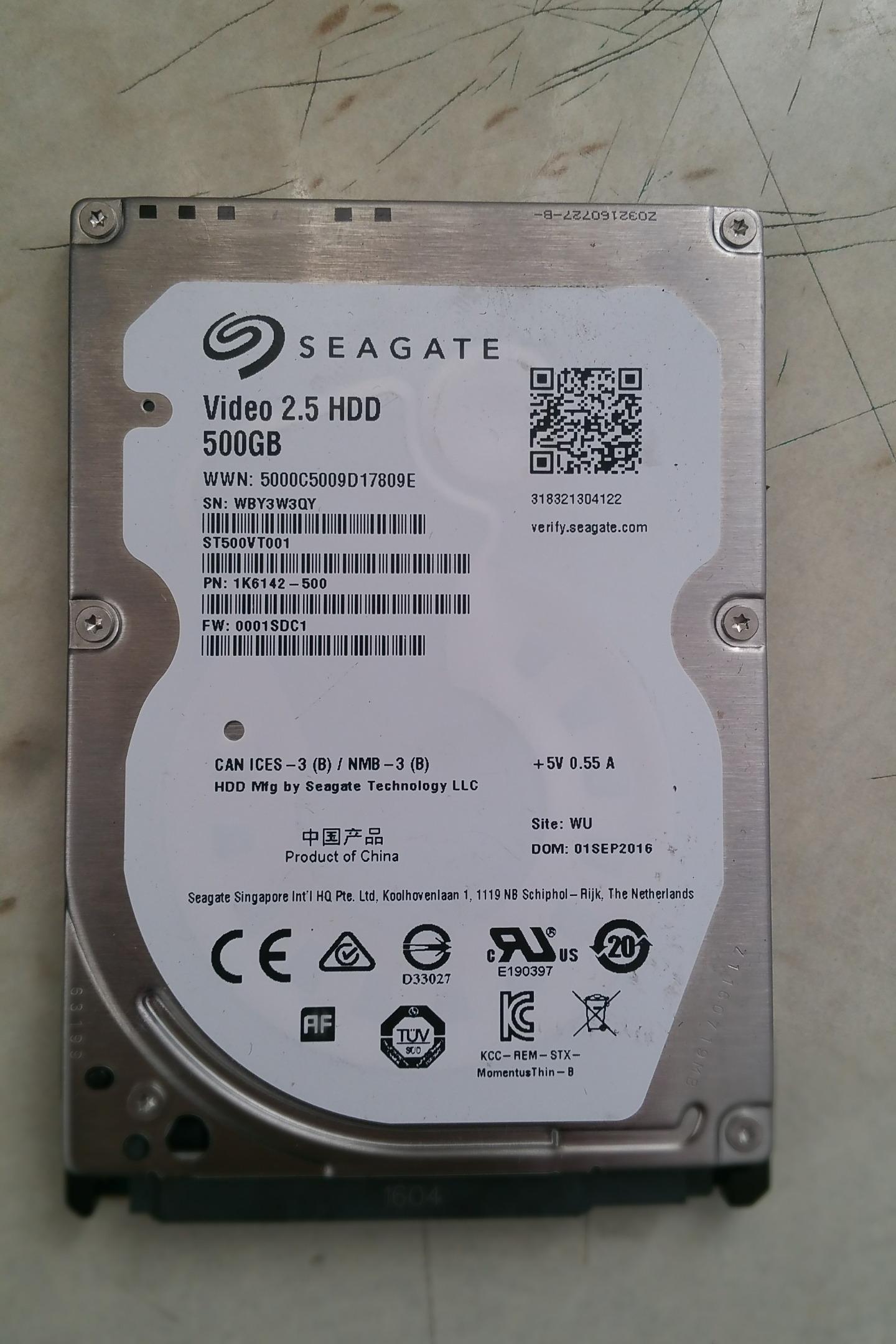 هارد لپ تاپ 500 گیگ کارکرد زیر یک روز