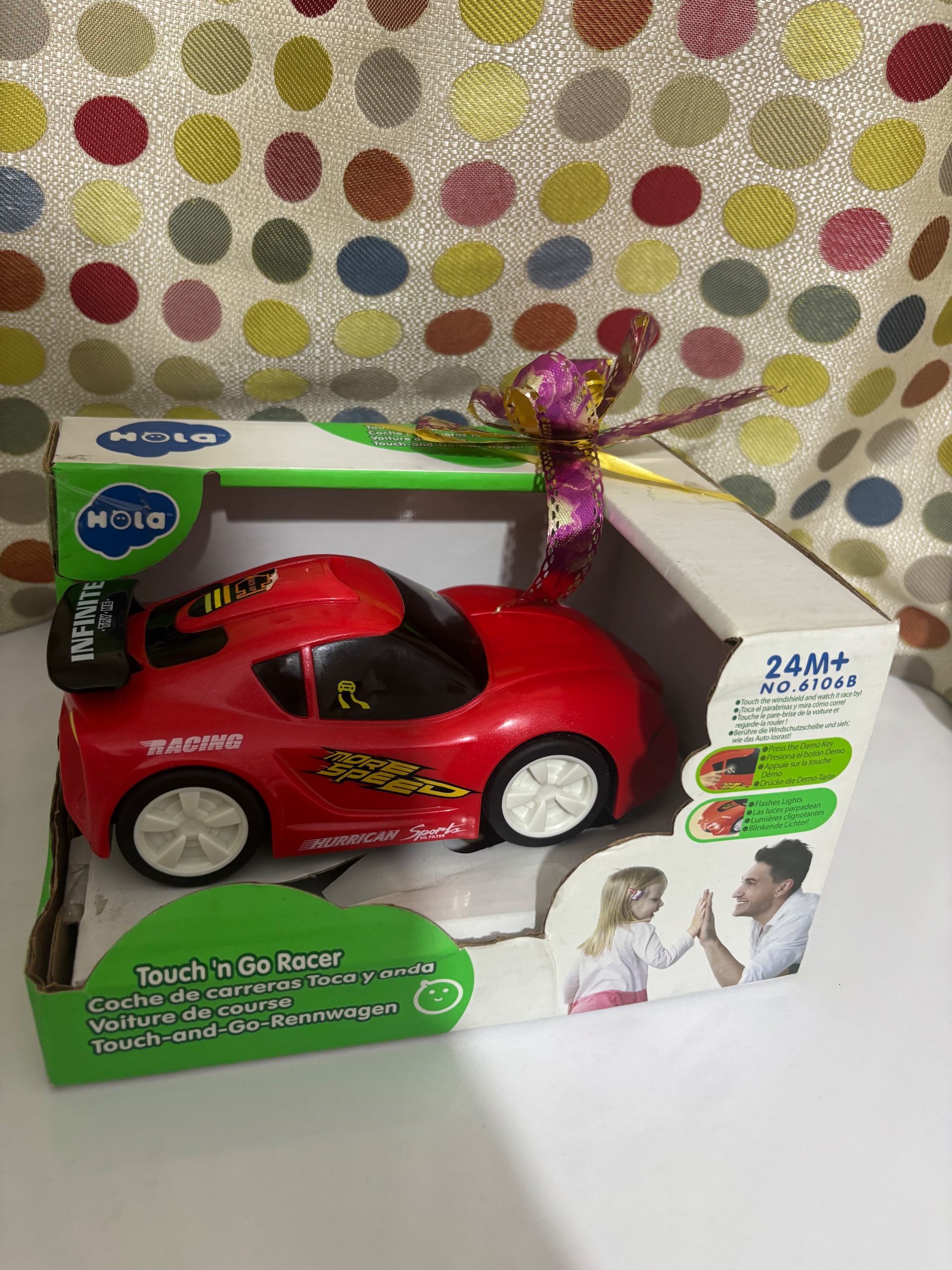ماشین لمسی هولی تویز hola toys با جعبه